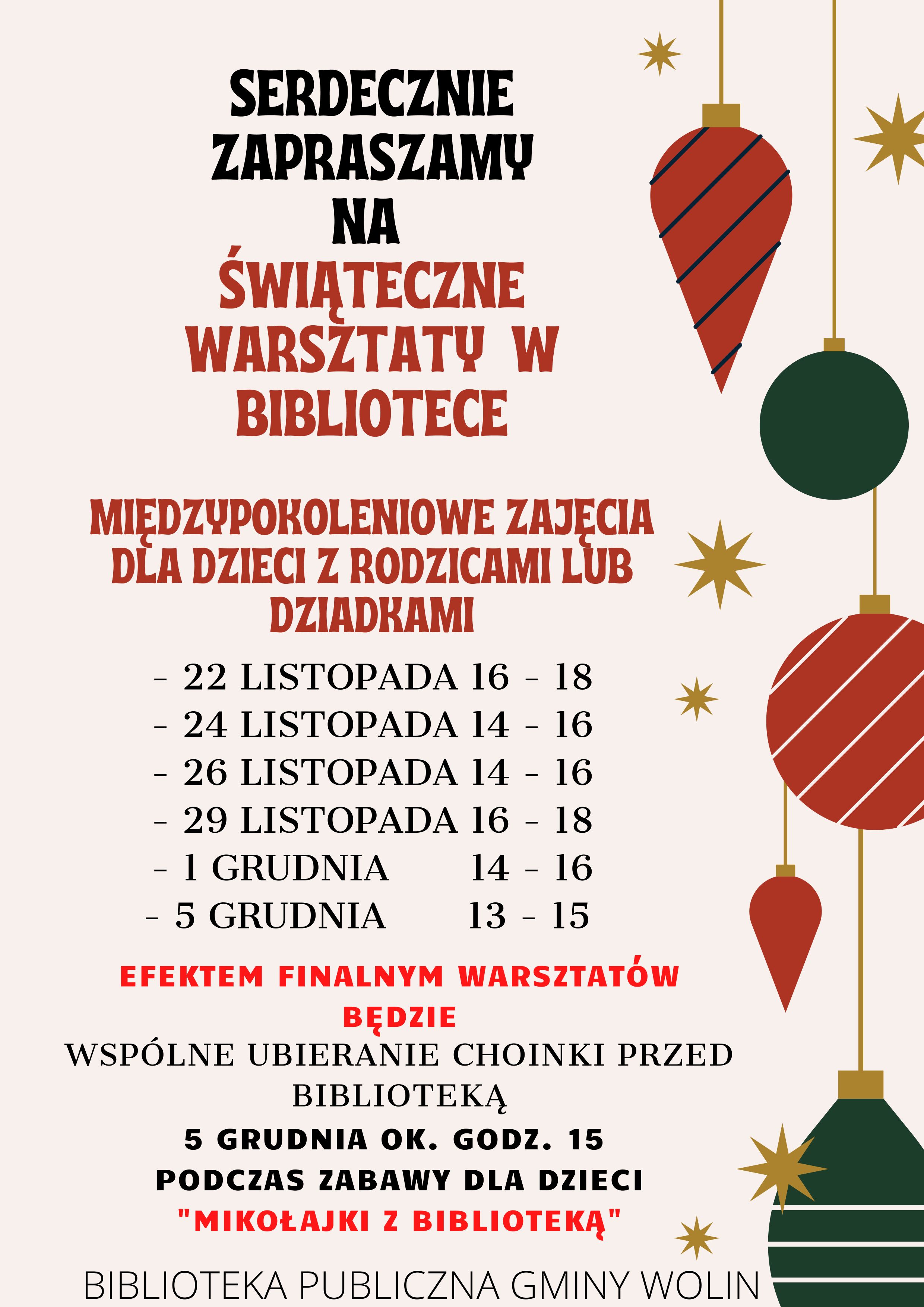 swiateczne warsztaty maly